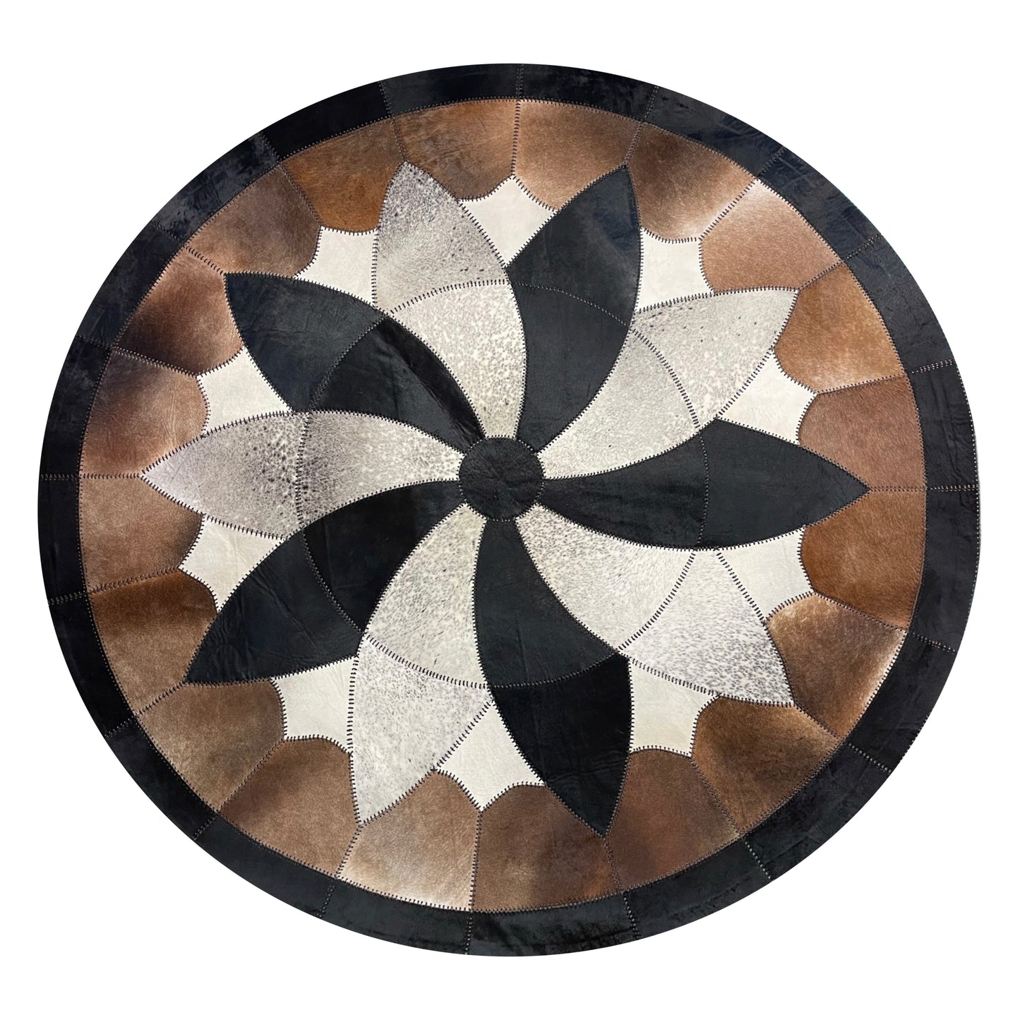 8' Round Hide Rug