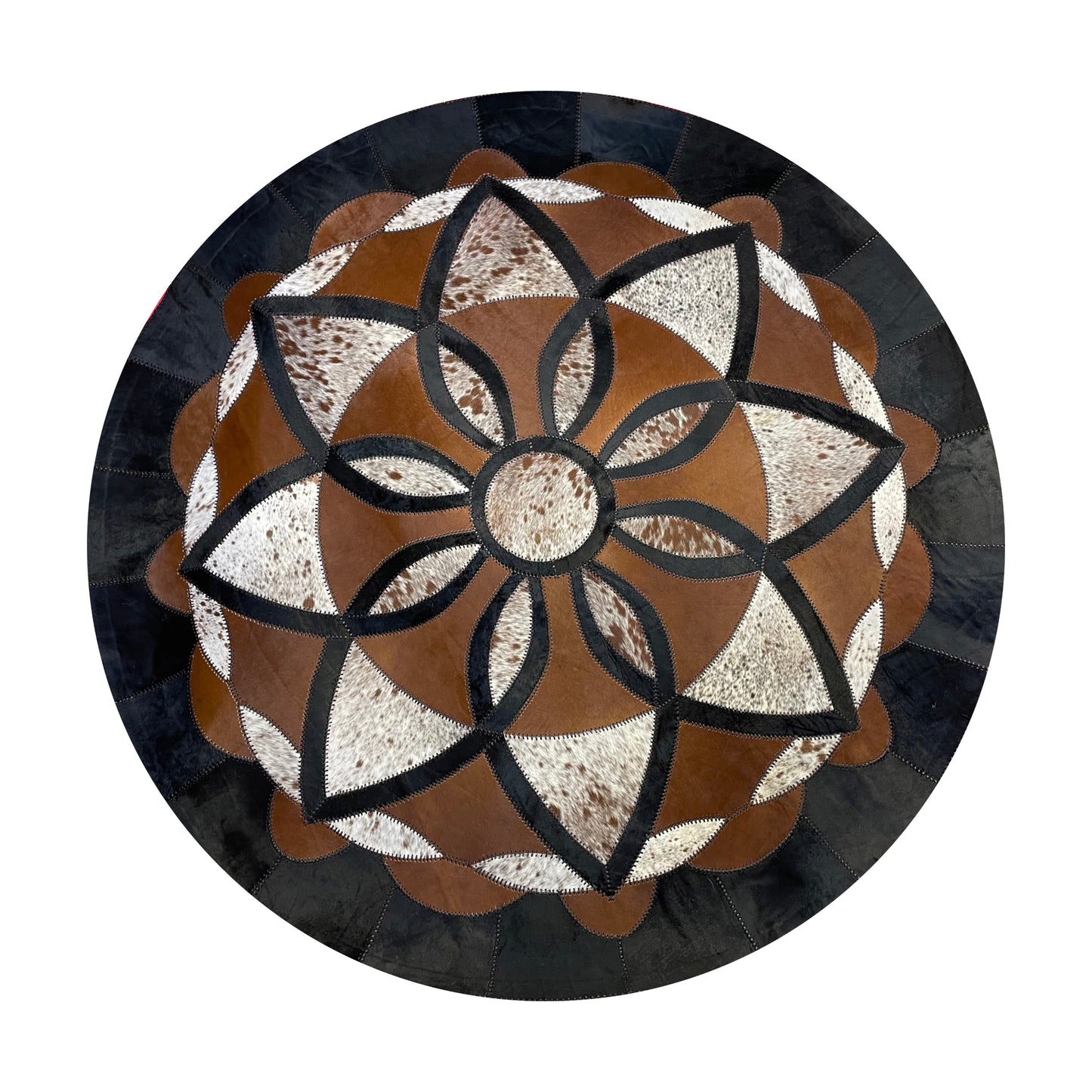 8' Round Hide Rug