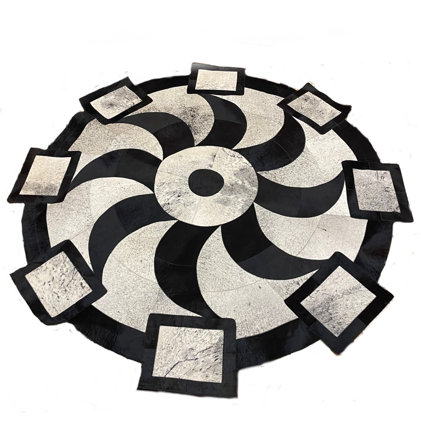 6' Round Hide Rug