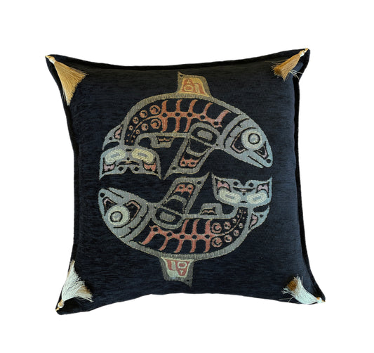 Salmon Moon Pillow Cover