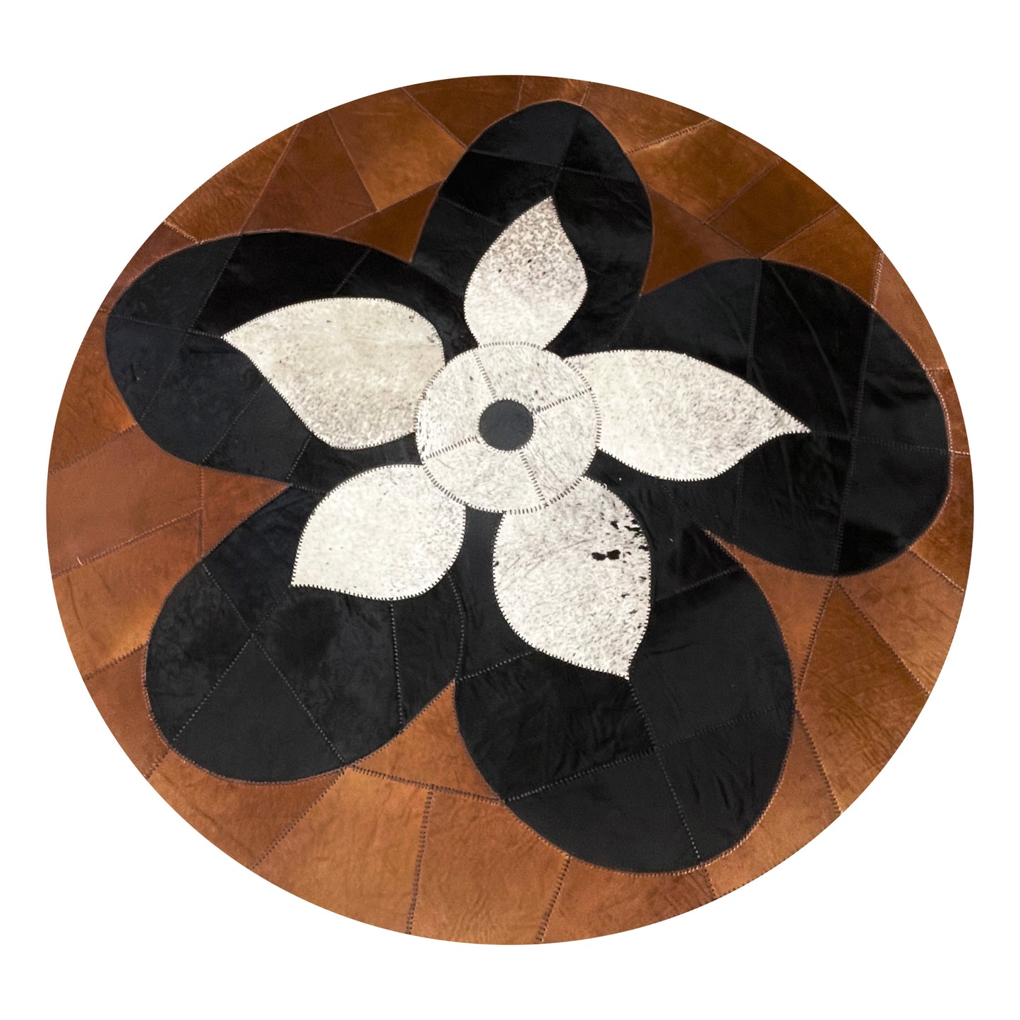 8' Round Hide Rug